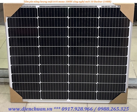 Tấm pin năng lượng mặt trời 100W mono 10 busbar thương hiệu ASIA