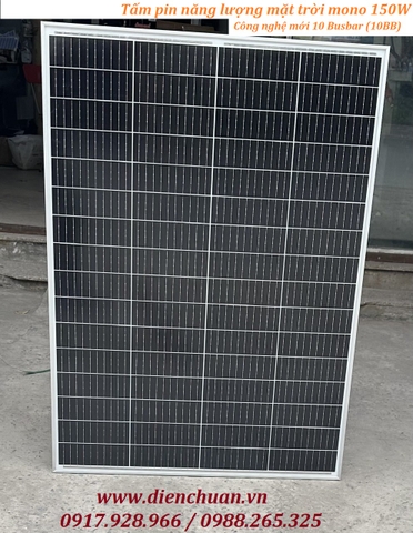 Tấm pin năng lượng mặt trời mono 150W 10 busbar thương hiệu ASIA
