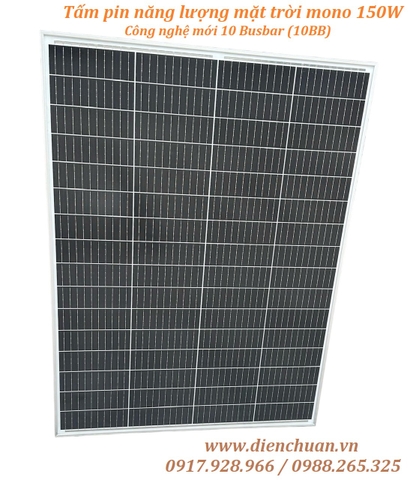 Tấm pin năng lượng mặt trời mono 150W 10 busbar thương hiệu ASIA