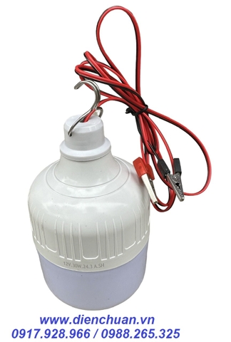 Bóng đèn Led 12V-30W / Bóng kẹp bình ắc quy 12V 30W