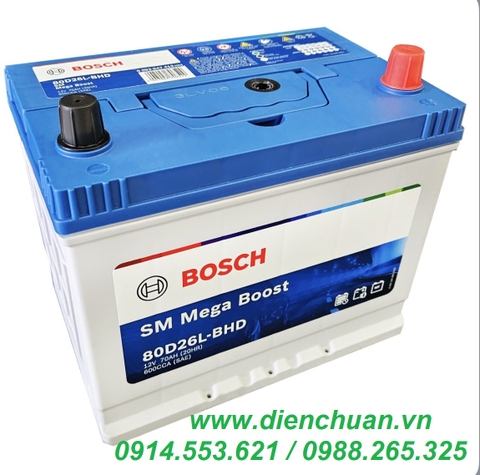 Ắc quy Bosch 80D26L-BHD (12V 70Ah )