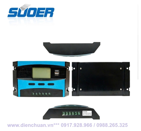 Điều khiển sạc năng lượng mặt trời 30A 12V/24V/48V Suoer ST-E1230