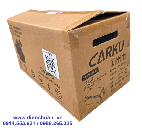 Pin Lithium Carku 12.8V 314Ah dùng cho xe tải cỡ lớn-xe Container đầu kéo Mỹ ( Pin 12V-314Ah)