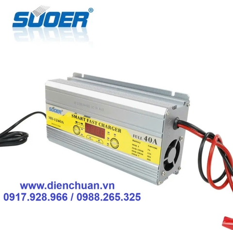 Máy sạc (nạp) ắc quy tự động 12V-40A Suoer MH-1240A