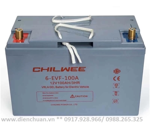 Ắc quy xe điện Chilwee 12V 100Ah/3HR ( 6-EVF-100A)