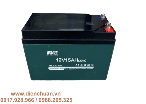 Ắc quy xe đạp điện CHILWEE 12V 15AH/20HR - BÌNH CHILWEE 15A SỐ 1 TRUNG QUỐC