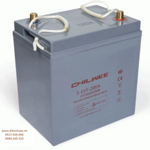Ắc quy Chilwee 3-EVF-200 ( 6V 200Ah)