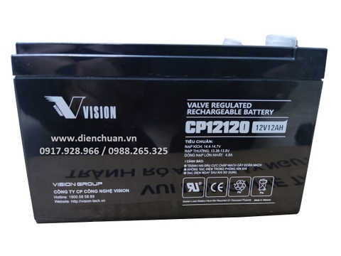 Bình ắc quy Vision CP12120 ( 12V 12ah)