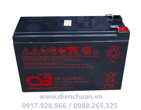 Ắc quy CSB HR1234W F2 (12V - 34W/ 12V 9Ah)