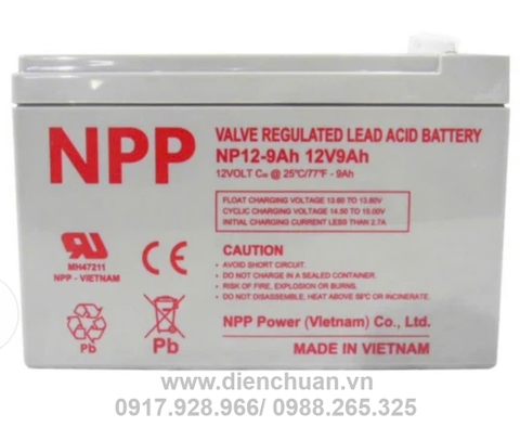Ắc quy NPP NP9-12 ( 12V-9Ah)