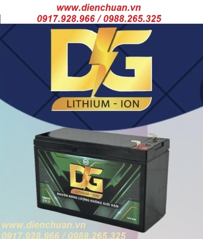 Pin lithium 12V 8Ah DGLI-1280 dùng cho UPS- loa kéo- bình thuốc- lưu điện cửa cuốn