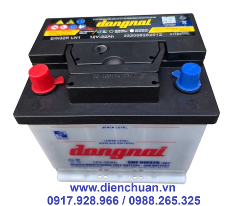 Ắc quy xe Vinfast VF3 12V-32Ah Đồng Nai SMF DIN32R/ Ắc quy bình phụ xe điện Vinfast VF3