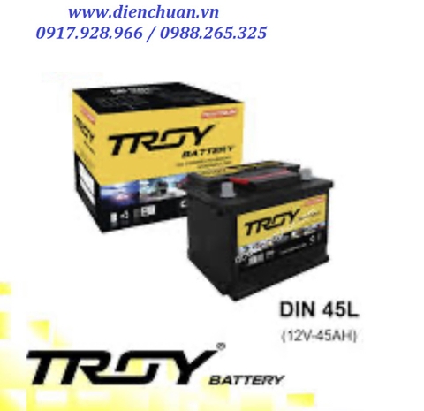 Ắc quy Troy CMF Din45 ( 12V 45AH)