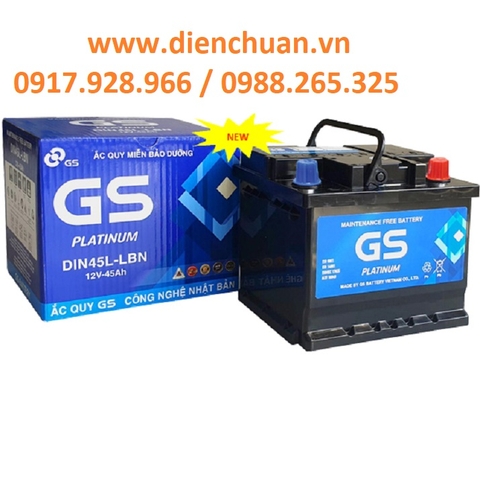 Ắc quy khô GS 12V 45Ah ( GS Din45L-LBN)