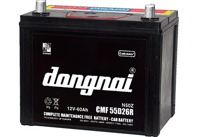Ắc quy khô Đồng Nai 12V-60Ah CMF 55D26R/L