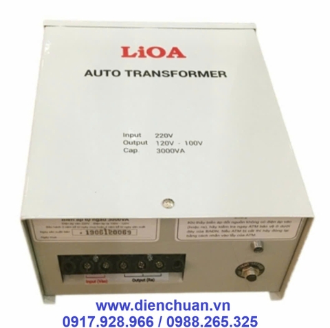 Biến áp (biến thế) đổi nguồn Lioa 3000VA ( 3KVA)/  Lioa DN030K1