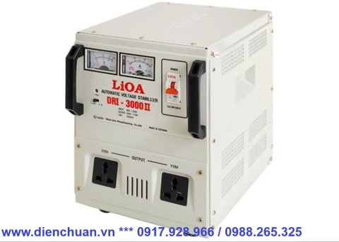 Ổn áp LIOA DRI-3000II (3KVA/3000VA dải điện áp 90V-250V)