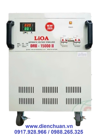 Ổn áp LIOA DRII-15000II (15KVA/15000VA dải điện áp 50V-250V )