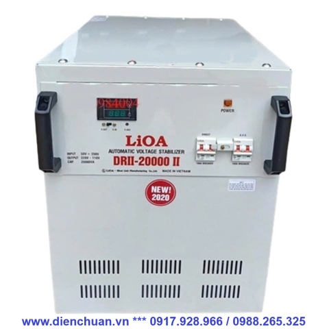 Ổn áp LIOA DRII-20000ii ( 20KVA/20000VA dải điện áp 50V-250V)