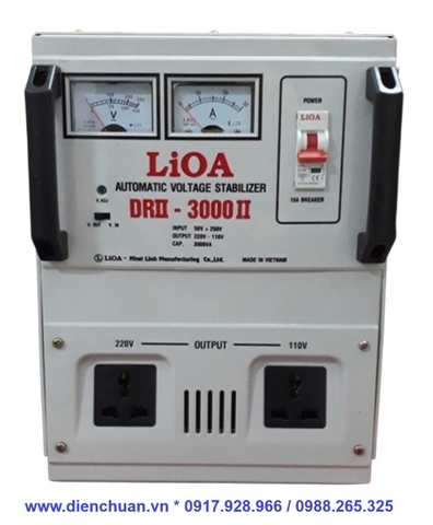 Ổn áp LIOA DRII-3000II ( 3KVA/3000VA dải điện áp 50V-250V )