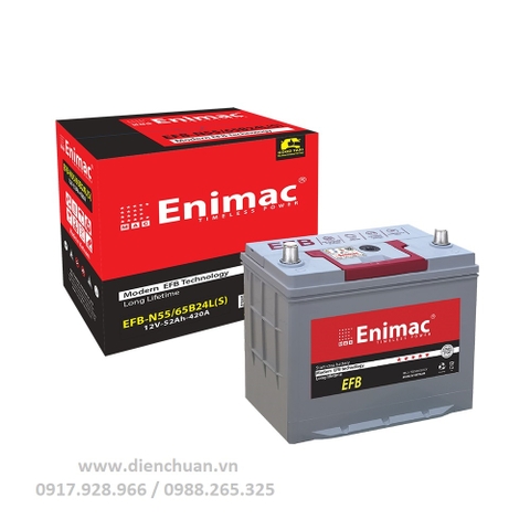 Ắc quy Enimac 12V 52AH EFB N55/65B24L(LS)