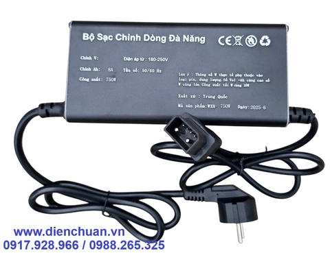 Sạc pin lithium 8A/ 750W 10V-93V dùng xe máy điện Vinfast Xe KlaraS - xe Feliz S/Feliz Lite -xe VentoS - xe TheonS - xe Evo Neo, xe Evo Gransd- xe Amio- xe Vero- xe Viper