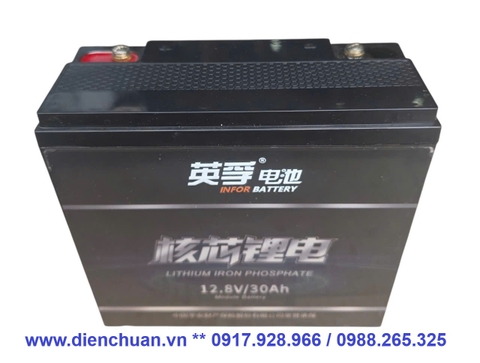 Pin Lithium 12V-30Ah/ 12.8V 30Ah hàng nhà máy chính hãng nội địa Trung Quốc