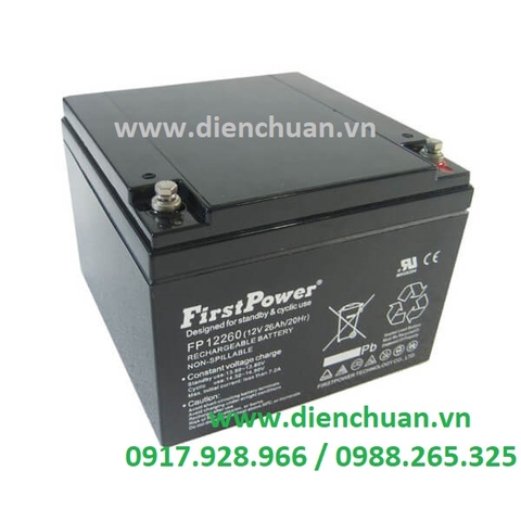 Ắc quy viễn thông First Power 12V 26ah LFP12260