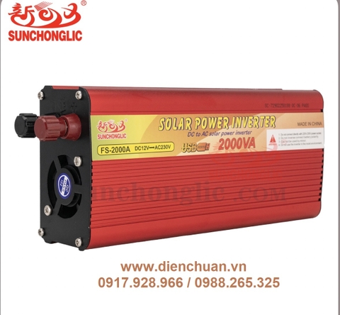 Kích điện 12V sang 220V 2000VA ( Sunchonglic FS-2000A)