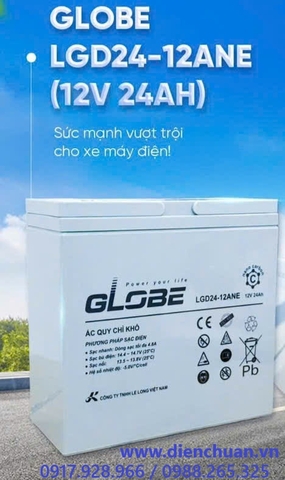 Ắc quy Globe 12V-24AH LGD24-12ANE
