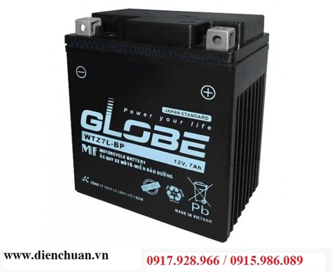 Bình ắc quy GLOBE WTZ7L-BP (12V 7Ah )