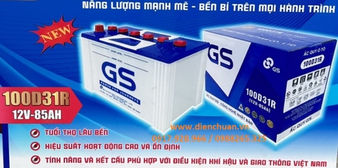 Bình ắc quy GS 100D31R ( 12V 85Ah)