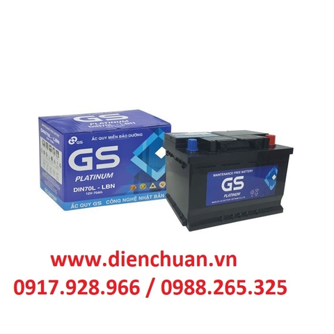 Ắc quy khô GS 12V 70Ah ( GS DIN70L-LBN)