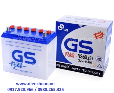 Ắc quy GS 12V 45Ah NS60/ NS60L/NS60L(S)