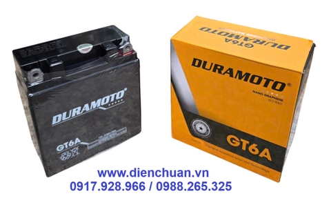 Ắc quy xe máy 12V 6ah Duramoto GT6A
