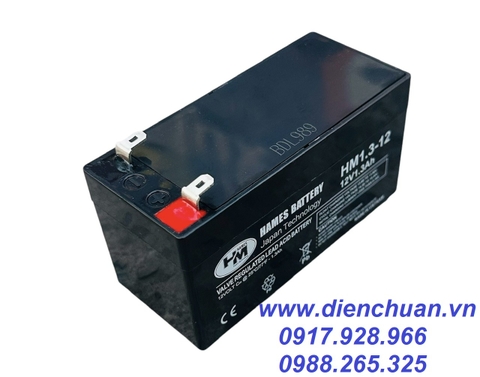 Ắc quy Hames HM1.3-12 ( 12V 1.3Ah )/ pin sạc 12V 1,3Ah