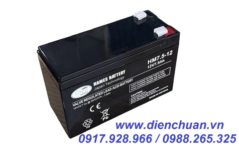 Ắc quy 12V-7.5Ah HAMES HM7.5-12