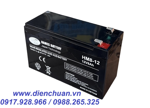 Ắc quy 12V-8Ah HAMES HM8-12