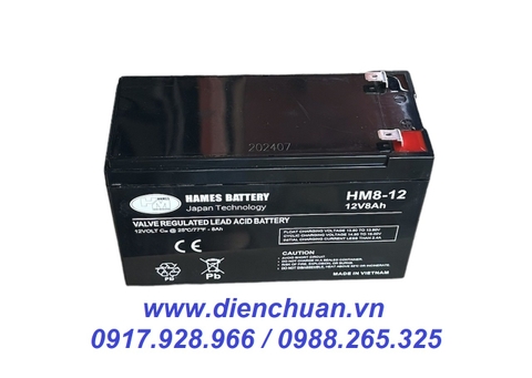 Ắc quy 12V-8Ah HAMES HM8-12