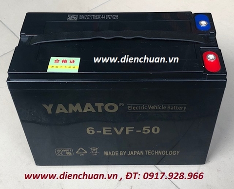 Ắc quy viễn thông Yamato 6-EVF-50 / 6-DZM-50 ( 12V 50ah)