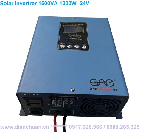 Kích điện- Biến tần Solar Inverter 1500VA/ 1200W / 24V CAE