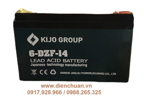 Bình ắc quy xe đạp điện 12V-14Ah KIJO 6-DFM-14