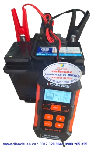 Máy Kiểm Tra, Sửa Chữa Và Sạc Ắc Quy 3 Trong 1 KONNWEI KW520 (12V 10A & 24V 5A)