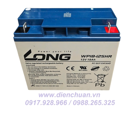 Ắc quy Long 12V-18Ah WP18-12I / WP18-12SHR