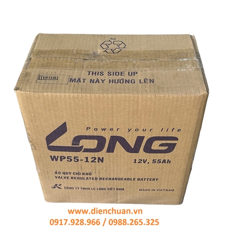 Ắc quy Long 12V-55Ah WP55-12N