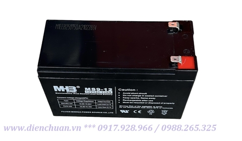 Ắc quy MHB MS9-12 ( 12V 9AH/20HR) Bình tháo máy UPS lưu kho, chưa qua sử dụng, còn dùng tốt- Bán giá rẻ