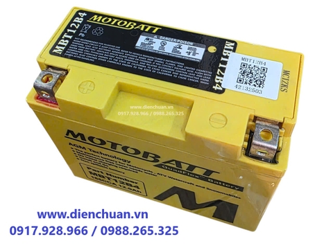 Ắc quy xe máy Motobatt MBT12B4/ Motobatt MBT12B4 large displacement motorcycle battery (12V 12AH)