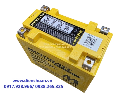 Ắc quy xe máy Motobatt MBTX12U / Motobatt MBTX12U ( 12V 14AH) large displacement motorcycle battery