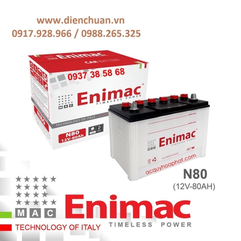 Ắc quy Enimac N80 ( 12V 80ah)