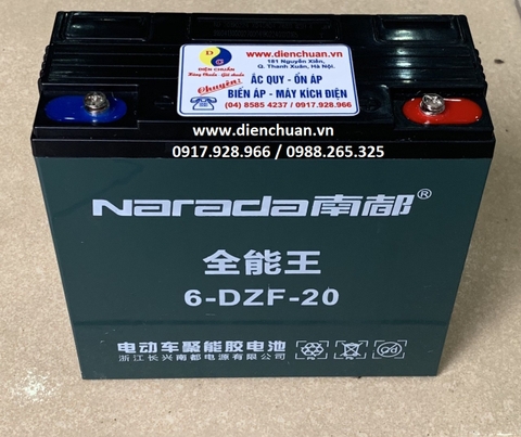 Ắc quy xe đạp điện 12V 20Ah Narada 6-DZF-20